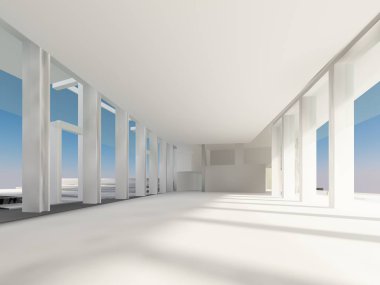 dahili salonun tasarımı, 3D görüntüleme