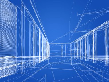 dahili salonun tasarımı, 3D görüntüleme