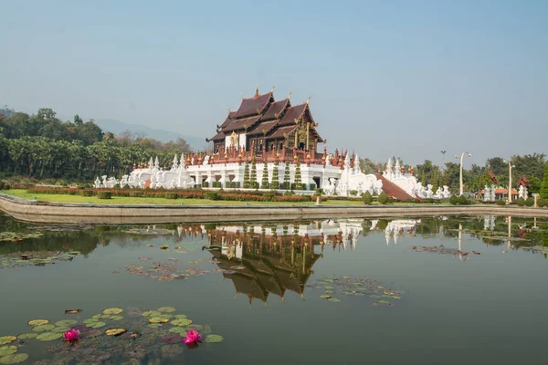 Pawilon Królewski Kham Luang Parku Królewskim Rajapruek Koło Chiang Mai — Zdjęcie stockowe