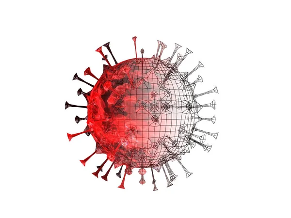 Covid 19白色背景 3D渲染 世界卫生组织 Who 推出了Coronavirus Disease的新正式名称 名为Covid — 图库照片