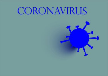 Coronavirus alarmı, enfeksiyondan sorumlu grip salgınının dijital çizimi