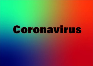 Coronavirus renkli dijital resimleme