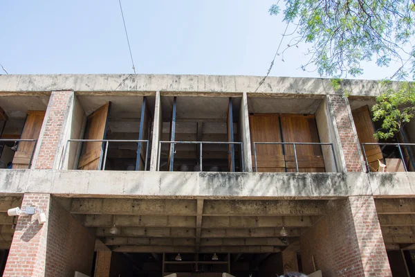 Ahmedabad Inde Avril 2017 Vieille Façade Bâtiment Brique Béton — Photo