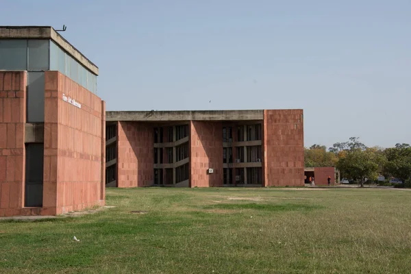 Chandigarh Inde Avril 2017 Bâtiment Brique Représentant Musée Des Beaux — Photo