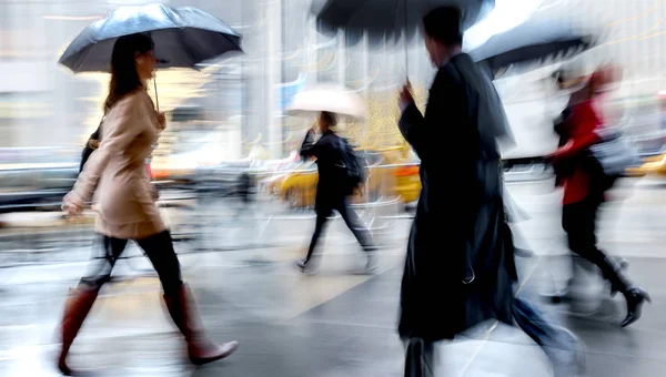 雨の日のモーション ブラーします。 — ストック写真