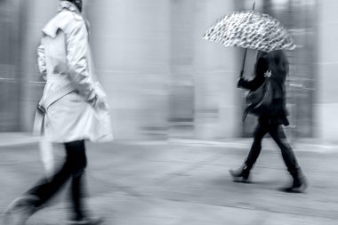 yağmurlu bir gün Hareket Bulanıklığı tek renkli mavi makamı