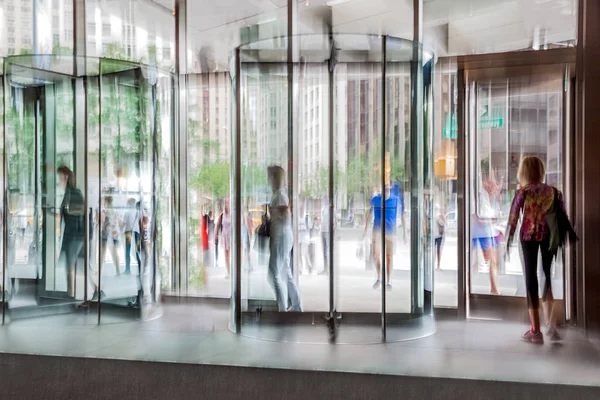 Group of people in the lobby business center — Stock Photo, Image