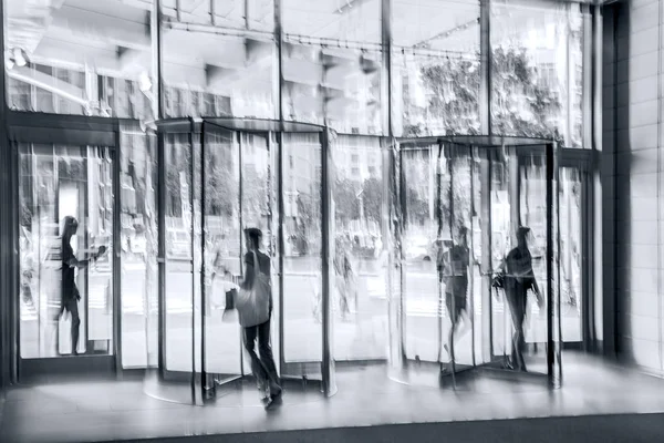 Group of people in the lobby business center — Stock Photo, Image