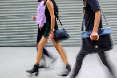 Grup iş adamları sokak