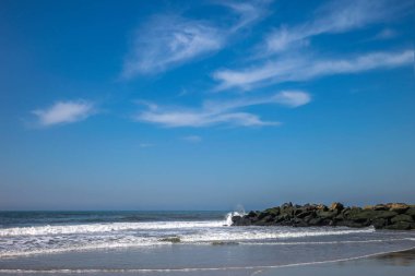 okyanus kıyısında Panoraması