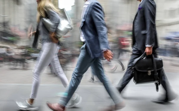 Group of business people in the street — Stock Photo, Image