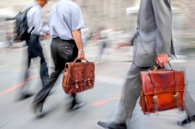 Grup iş adamları sokak