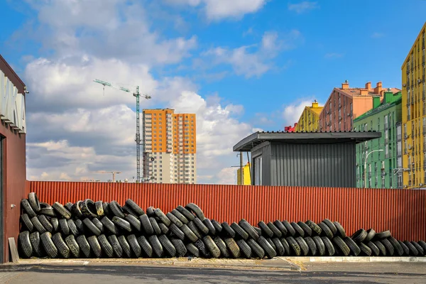 Ecologie anvelope auto — Fotografie, imagine de stoc