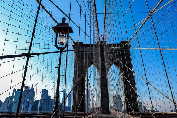 Brooklyn Híd New York Töredéke — Stock Fotó