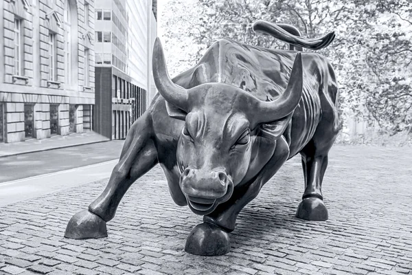 New York City Usa June 2015 Closeup View Wall Street — Stock Photo, Image