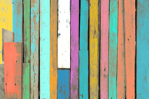 Colorful artwork painted on wood material — Stock Photo, Image