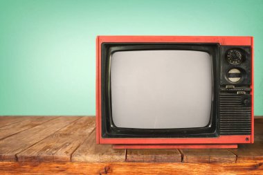 Retro eski televizyon