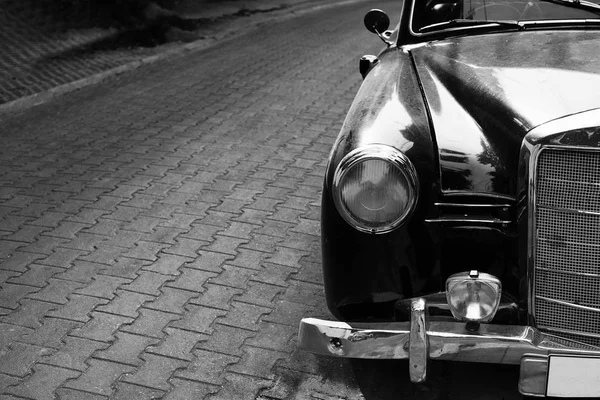 Auto d'epoca - colore bianco e nero — Foto Stock