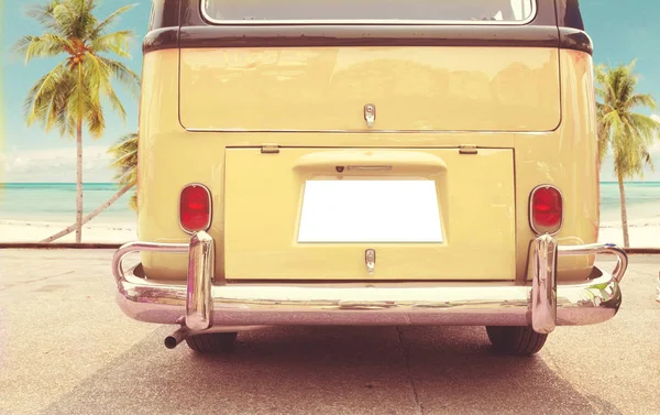 Vintage classic van parkowania — Zdjęcie stockowe