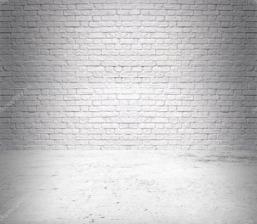 white room and brick wall texture