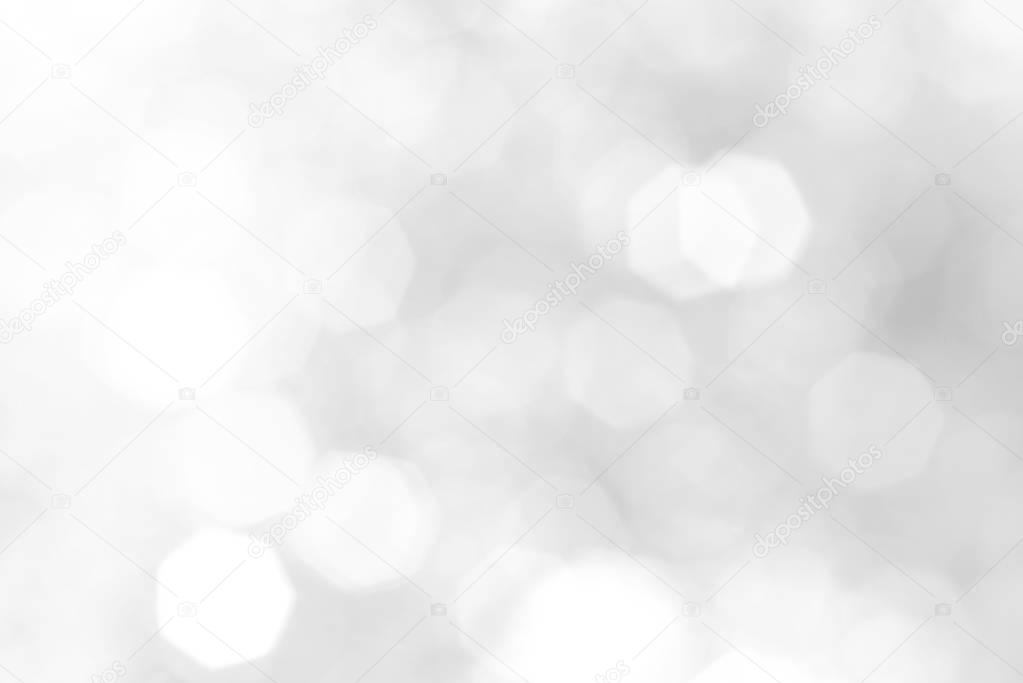 gray bokeh lights background 