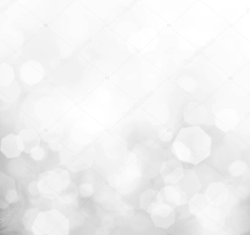 gray bokeh lights background 