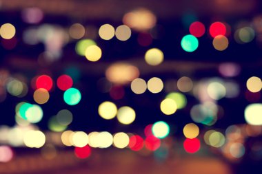 Işıklar bokeh arkaplanını bulanıklaştırdı 