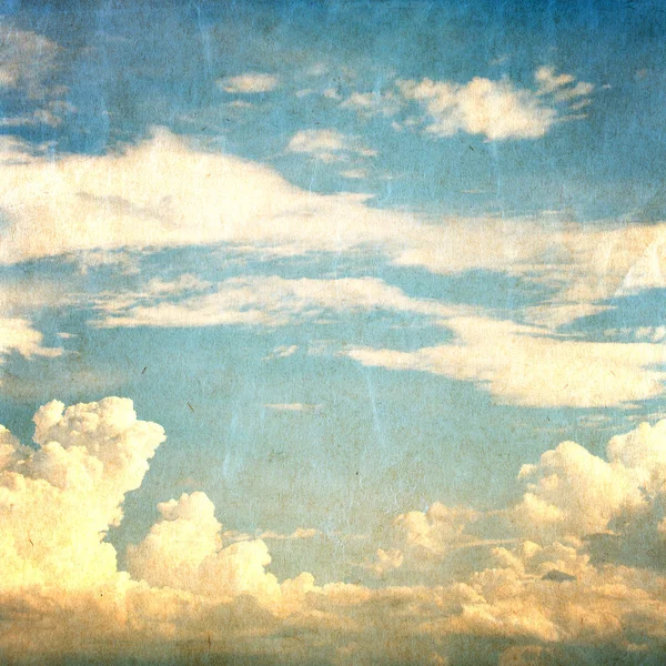 Paisagem do céu azul com nuvens — Fotografia de Stock