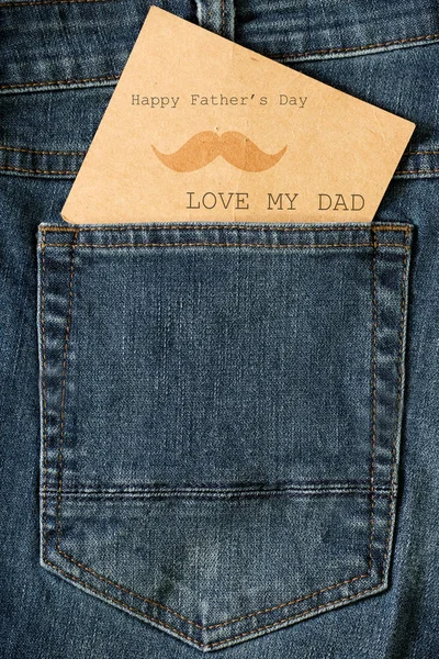 Cartão do dia de pai feliz — Fotografia de Stock