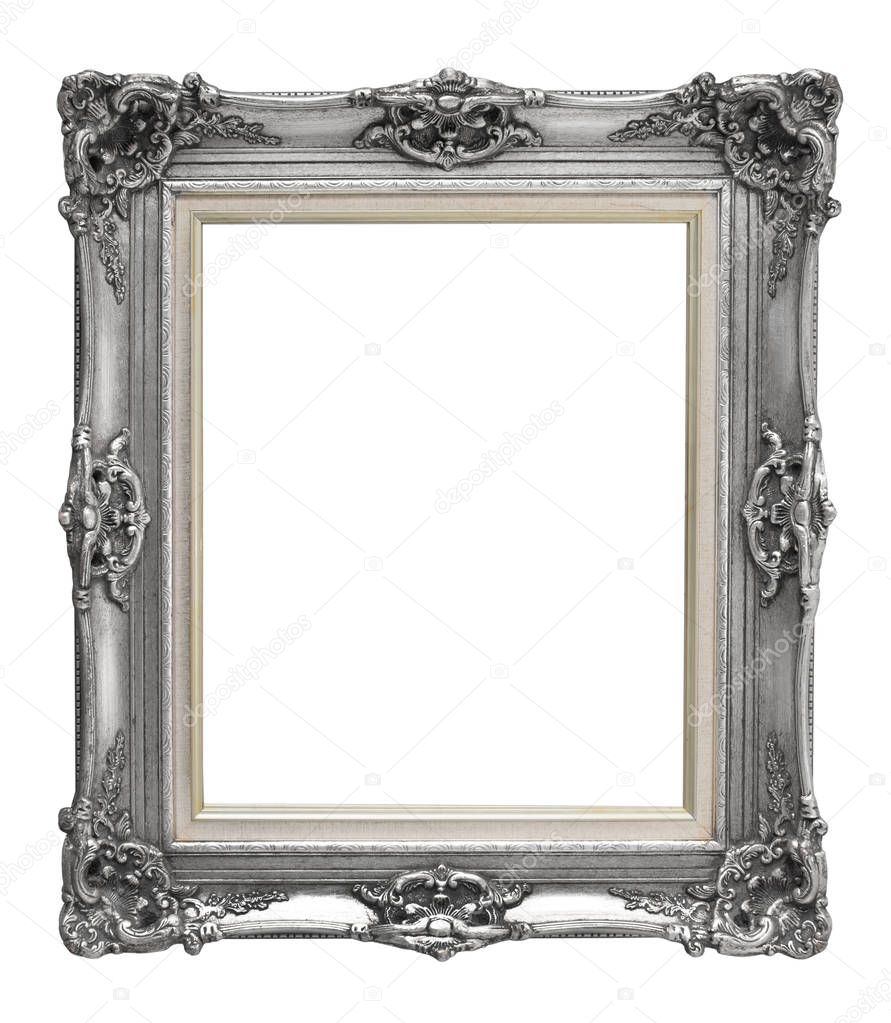 Blank gray vintage frame 