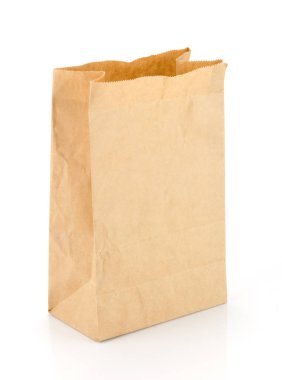 Boş geri dönüşüm kahverengi kağıt torba
