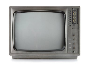 Beyaz Vintage televizyonda 