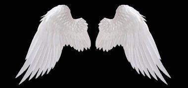 white angel wings clipart