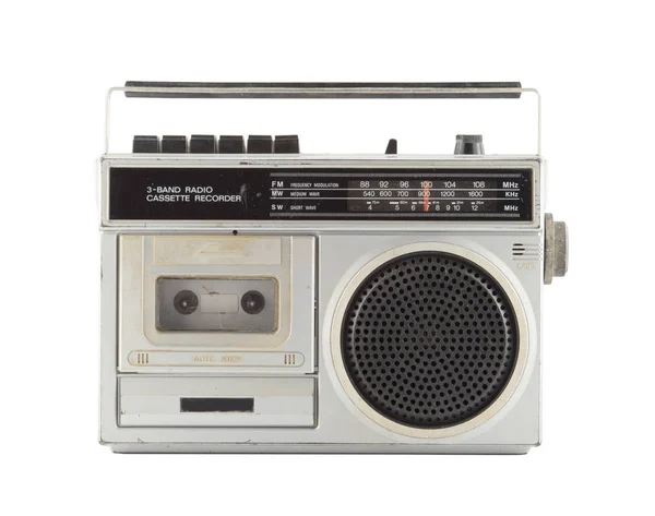 Radio vintage en blanco — Foto de Stock