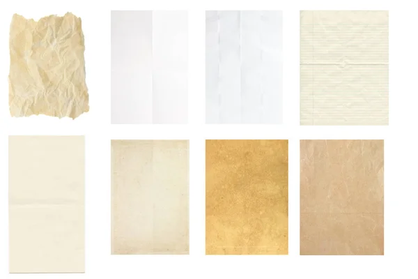 Set of vintage paper texture — Stock Photo, Image