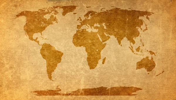 Mapa do Velho Mundo — Fotografia de Stock