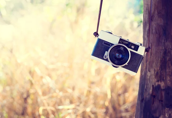 Vintage-Kamera, Platz für Text oder Bild — Stockfoto