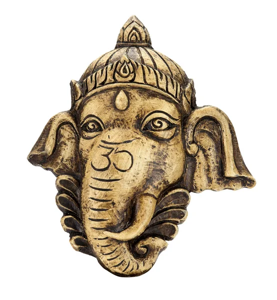 Skulptur aus Ganesh-Isolat auf Weiß — Stockfoto