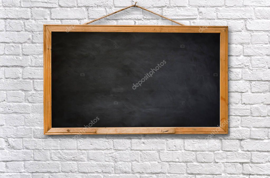 Empty black board
