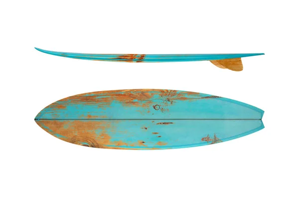 Vintage surfplank geïsoleerd Rechtenvrije Stockafbeeldingen