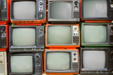Retro eski televizyon
