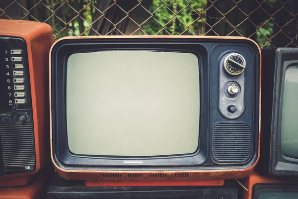 Retro-alter Fernseher — Stockfoto