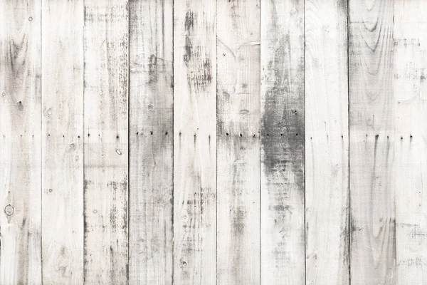 Texture et fond de planche de bois blanc . — Photo