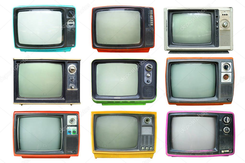 Set of retro television