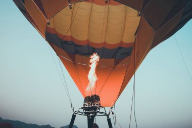 Yakın çekim sıcak hava balonları 