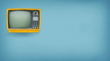 Eski vintage Tv başlık kahraman