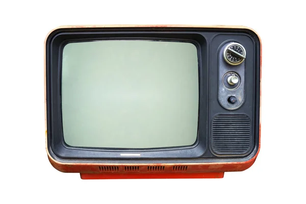Старый винтажный телевизор — стоковое фото