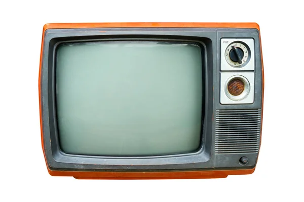 Старый винтажный телевизор — стоковое фото
