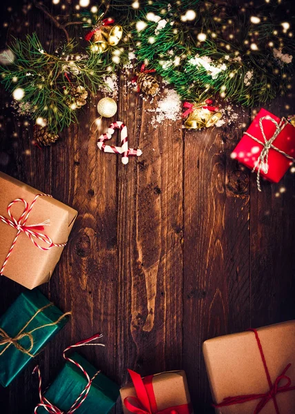 Süslemeli Noel arkaplanı — Stok fotoğraf