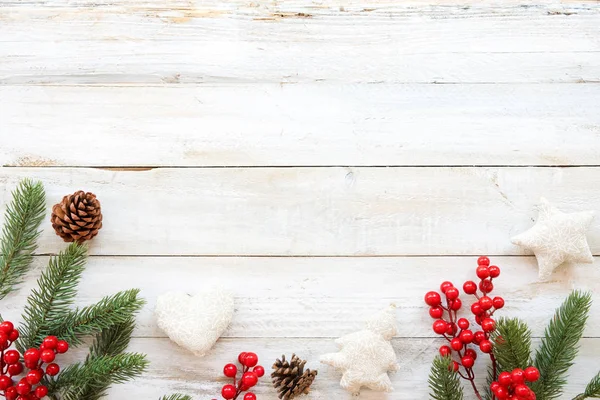 Kerstmis thema achtergrond met versieren — Stockfoto